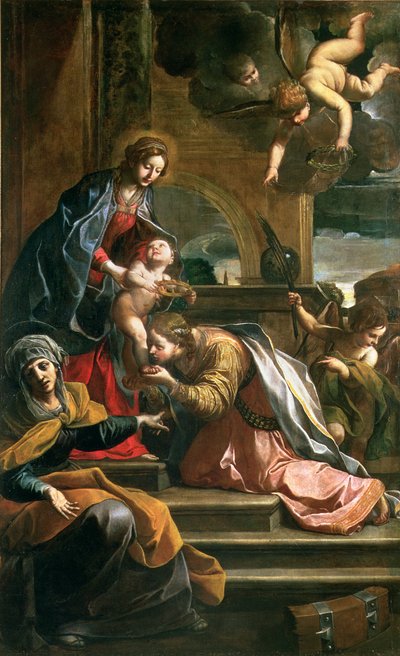 The Mystic Marriage of St. Catherine by Alessandro Tiarini